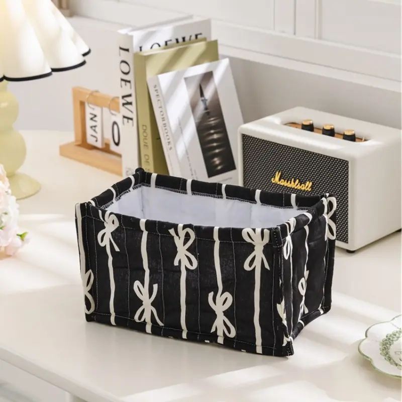 Halloween Spooky Basket Pumpkin Foldable Storage Bins Shelf Baskets Rectangle Skull Trick or Treat Bag swith Handle Foldable