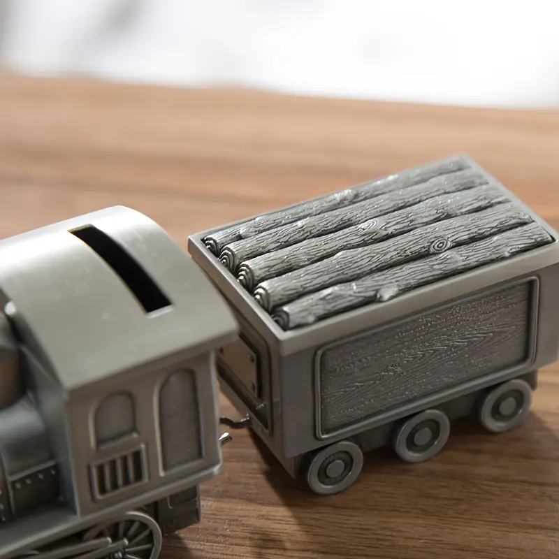 Classic Car Series Coin Saving Box Piggy Bank Baby Children Toys Gift Kids Bank Train Tractor Vintage Home Decor Metal Art Craft
