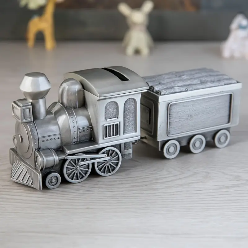 Classic Car Series Coin Saving Box Piggy Bank Baby Children Toys Gift Kids Bank Train Tractor Vintage Home Decor Metal Art Craft