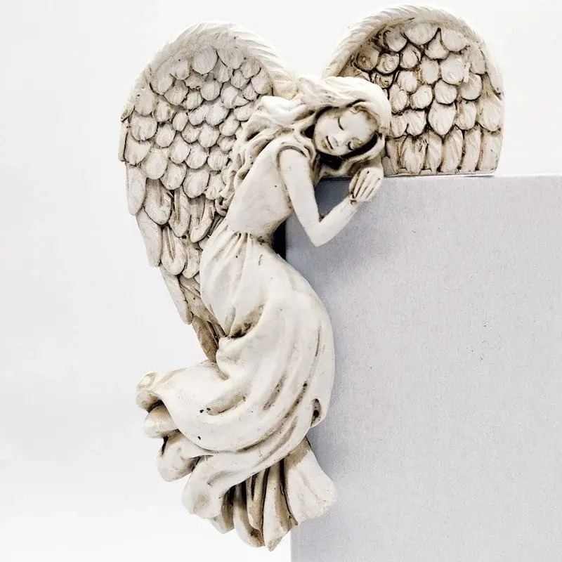 Angel Door Frame Decor Door Frame Angel Wing Sculpture Corner Angel for Door Frame Angel Door Wings Wall Decor 3D Angel Statue
