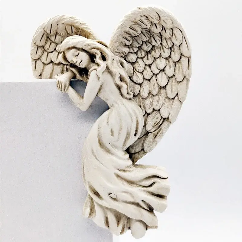 Angel Door Frame Decor Door Frame Angel Wing Sculpture Corner Angel for Door Frame Angel Door Wings Wall Decor 3D Angel Statue
