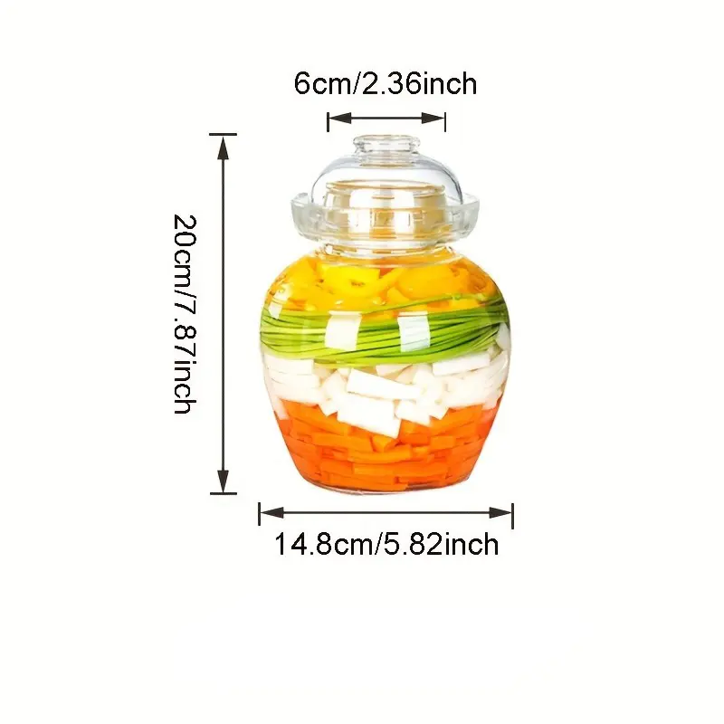 Traditional Fermenting Kit Crock with Water Seal Airlock Lid, Pickle Jar for Pickles Kimchi, Sauerkraut, Wine Brewing Kombucha