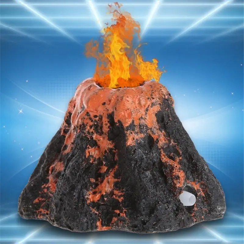Big Volcano Fish Cave hideout, Volcano Stone Mountain aquarium decoration, freshwater and saltwater fish tank accessories