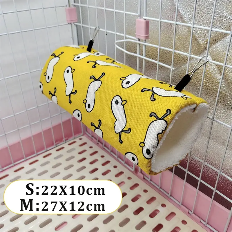 AnsonBoy Hamster Cage Ferret Tunnel Warm Passage Small Pet Channel Honey Bag Flying Mink Guinea Pig Guinea Pig Soft Plush