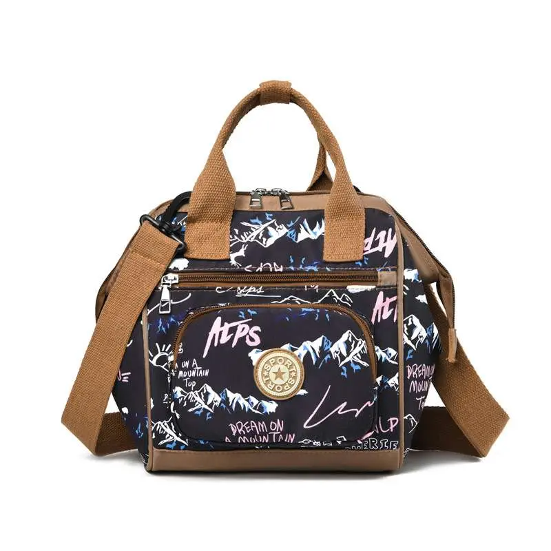 Diaper Bag Backpack Waterproof Multi-Function For Baby Care Large Capacity Stylish And Durable For Travel Mommy Bag