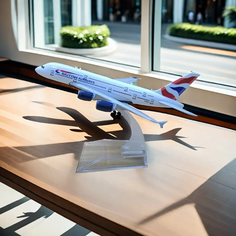 Die-cast Metal Airplane Model  Sky  Airbusa Model Plane with Stand   for Aviation Enthusiast Gift or Display Decorations