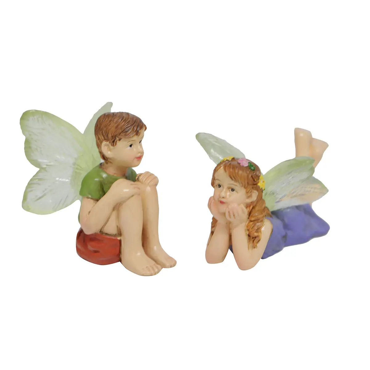 Fairy Statue Potted Decoration Resin Craft Figure Miniature Figurine for Flowerpot Micro Landscape Garden Courtyard Terrarium