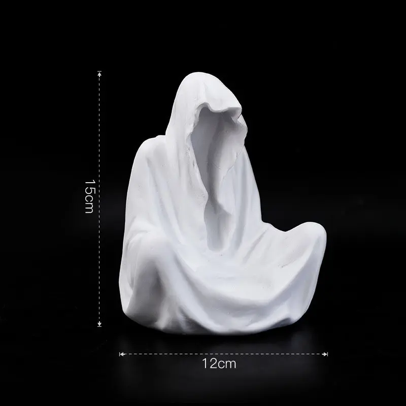 Horror Sitting Ghost Candle Holder Photography Anniversary Birthday Dating Atmosphere Decor Table Living Room Table Decor