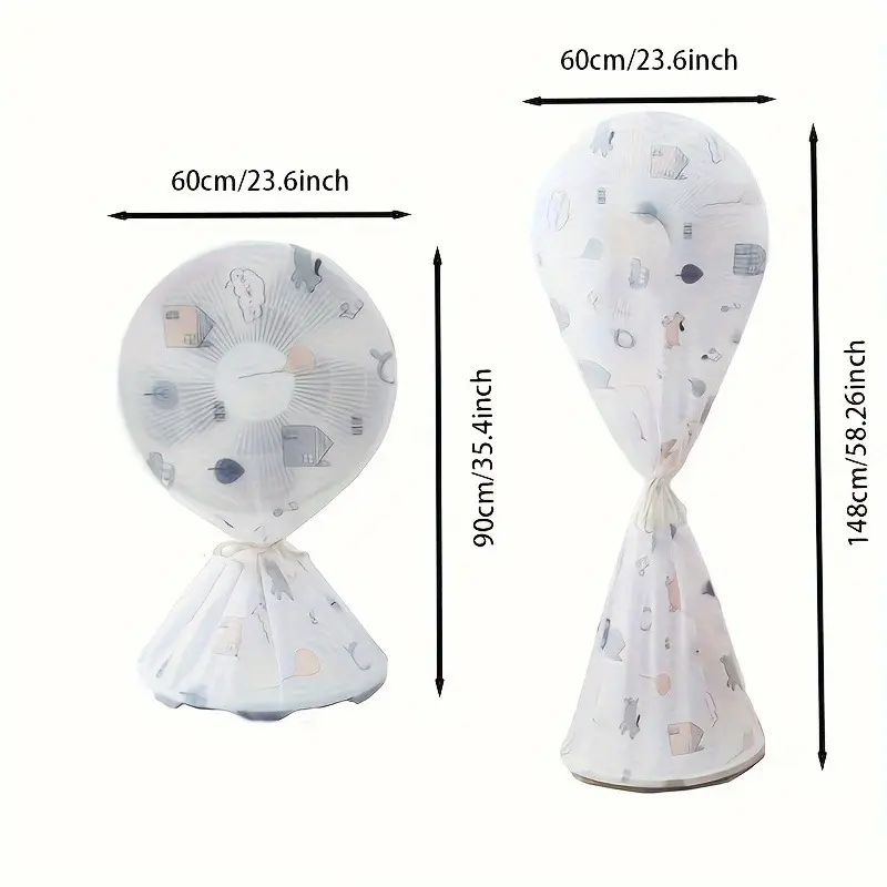 Floor-Standing Fan Cover, dust Cover, Household Vertical All-Inclusive Fan Cover, Universal Thickened dust Protection Cover