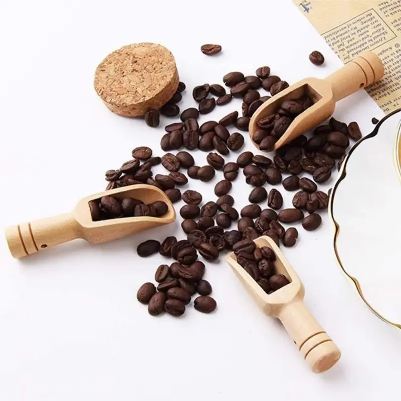 100PCS Mini Wooden Spoons, Bath Salt Spoon, Wooden Candy Spoon, Washing Powder Spoon Spice Spoons for Sugar Scrubs, Cooking