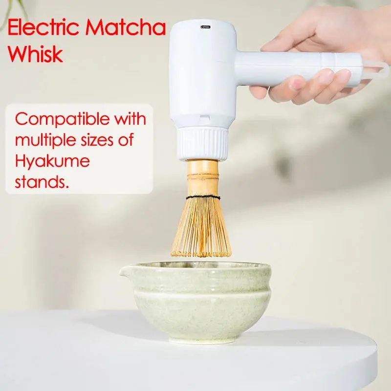 Electric Matcha Whisk 3 Gears Adjustable Rechargeable Quickly Whisking Matcha Blender for Home Beverage Shop Tea-Making Tools
