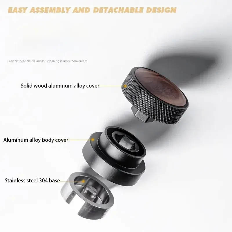 51/53/58.35mm Coffee Tamper Stainless Steel Adjustable Depth Calibrated Gravity Coffee Distributor Professional Barista Tools