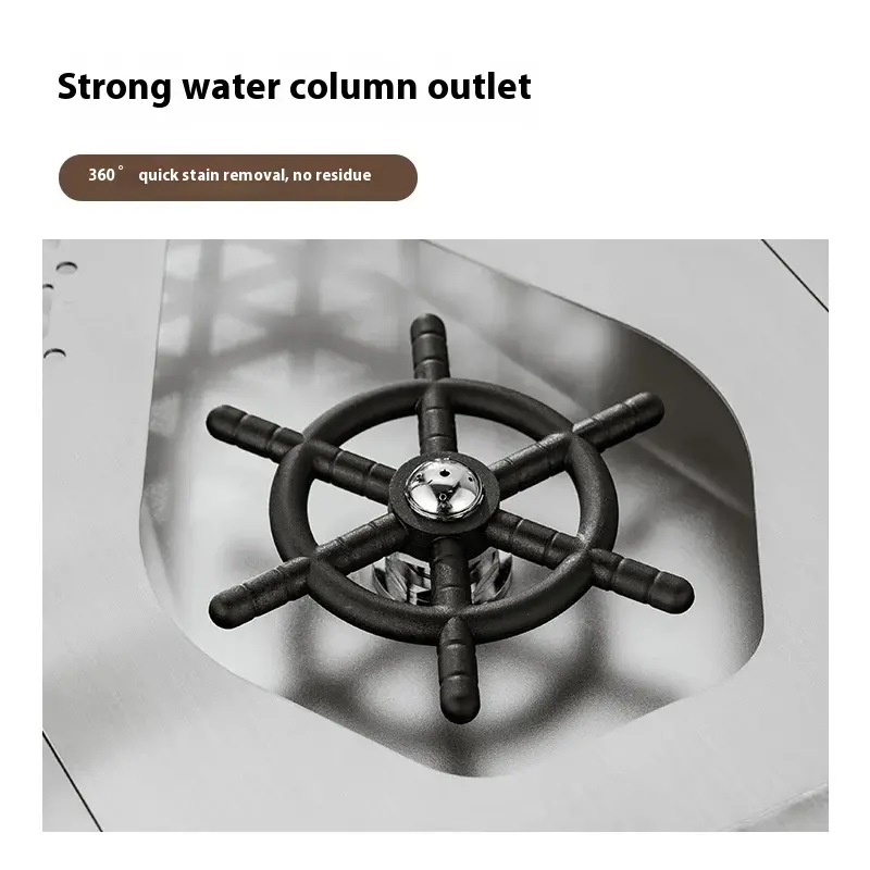 Stainless Steel Bar Pitcher Rinser Embedded Sink High Pressure Cup Washer Commercial Faucet Cafe Automatic Cleaning Cup Pusher