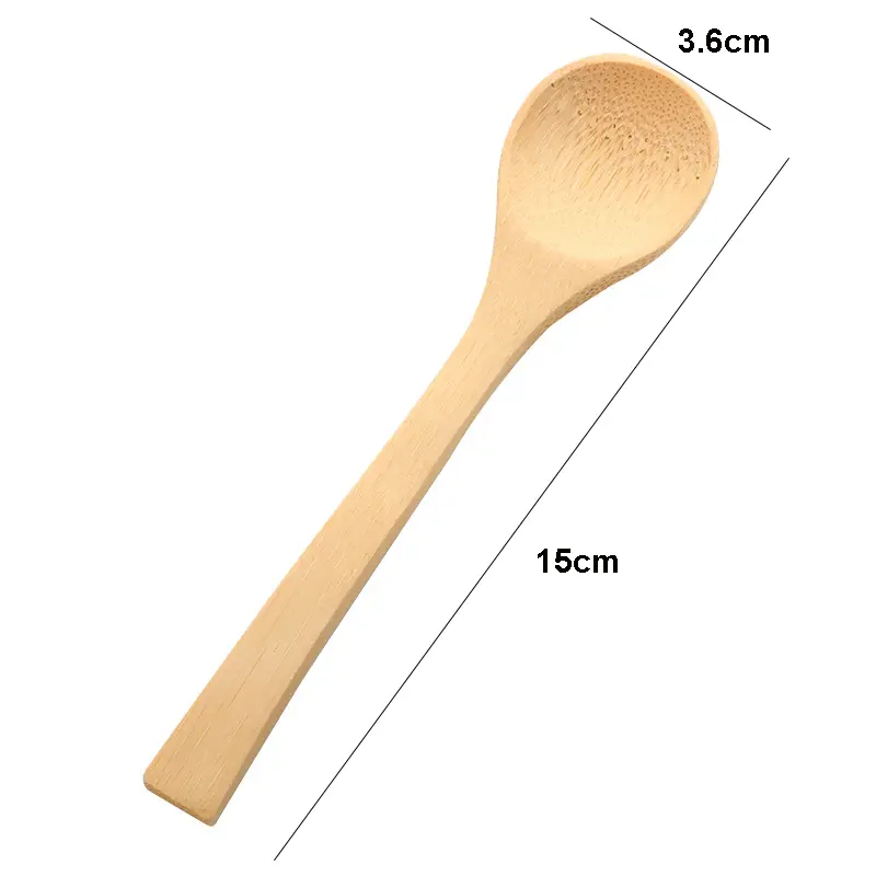 10/20/50/100pcs Reusable Bamboo Honey Spoon Soup Spoons Tasting Spoons Wooden Teaspoon for Coffee Tea Jam Herbs Salts Desert