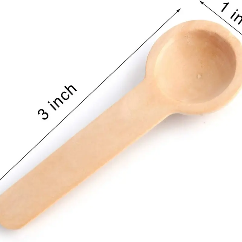 500/1000pcs Kitchen Mini Spoons Honey Coffee Kitchen Cooking Small Wooden Salt Spoons for Spice Jars Tools Measuring Spoons Set
