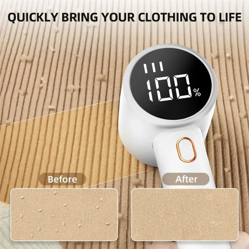 Portable Hair Ball Trimmer Wireless Electric Hair Removal Digital Display USB Charging 3speed Adjustment Clothing Shaver Machine