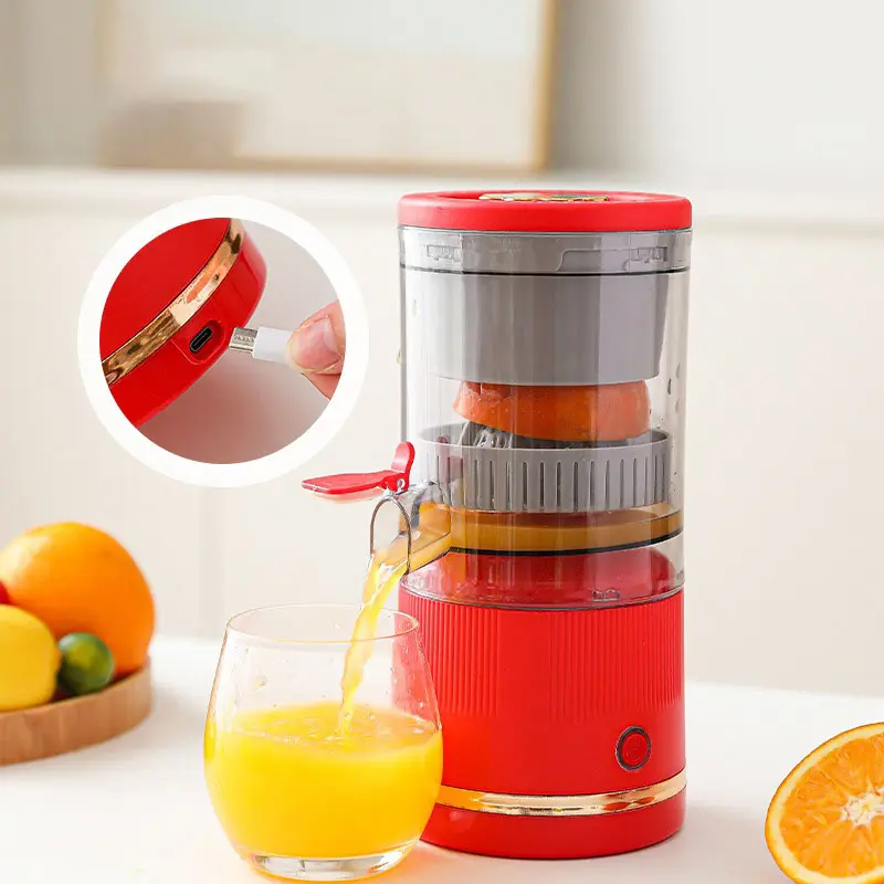 Portable Household Juicer Juice Extractor Juice Separating Extractor USB Charging Fruit Juice Extractor Multi-functional Juicer