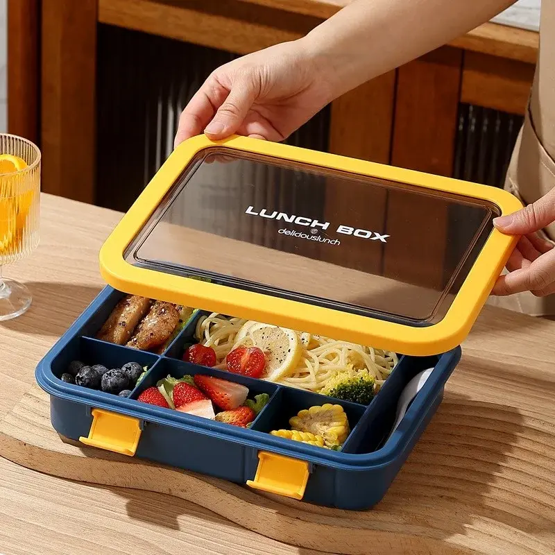 Large Capacity Bento Box Children's Lunch Box for Sushi Fruit Leakproof Lunchbox School Office Food Storage Container Tableware