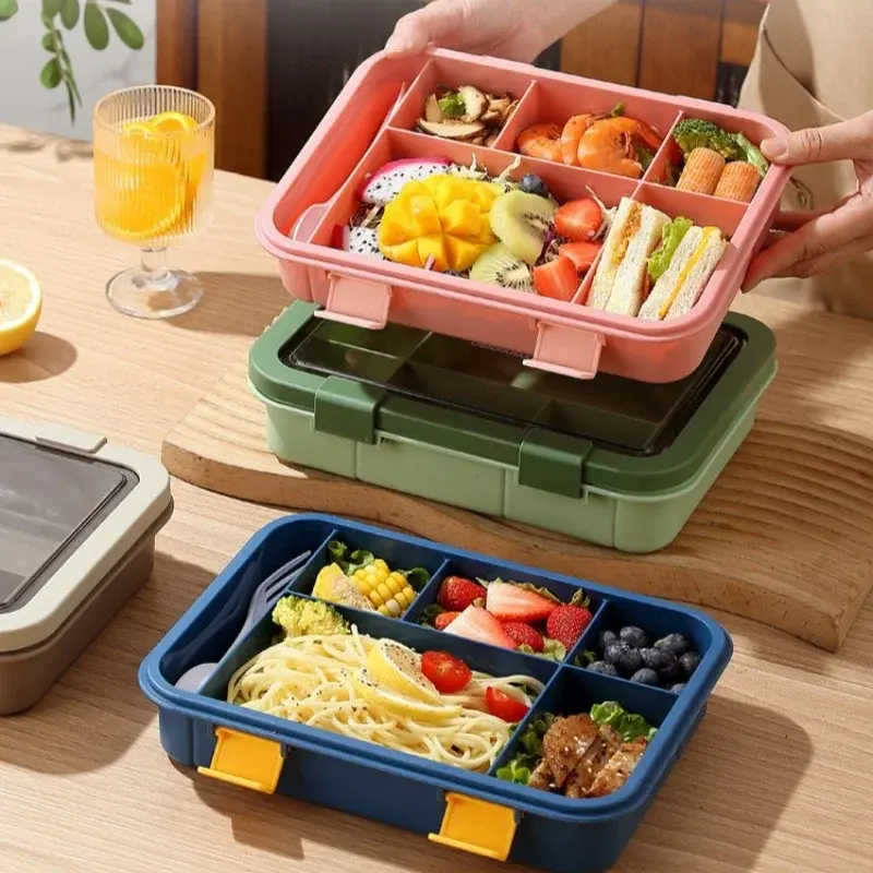 Large Capacity Bento Box Children's Lunch Box for Sushi Fruit Leakproof Lunchbox School Office Food Storage Container Tableware