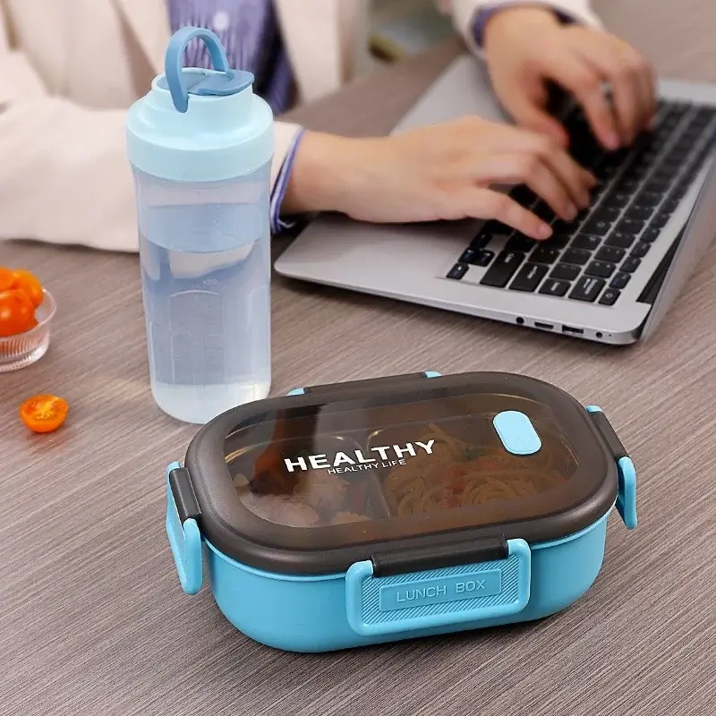 Lunch Box 900ML Stainless Steel Sealed Bento Box Kids School Office Picnic Cute Portable Food Container High Capacity Tableware