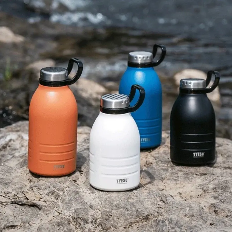 Stainless Steel Thermos Bottle Large Capacity Insulated Cup Vacuum Flask Portable Sports Water Bottle Hiking Fitness Drinkware