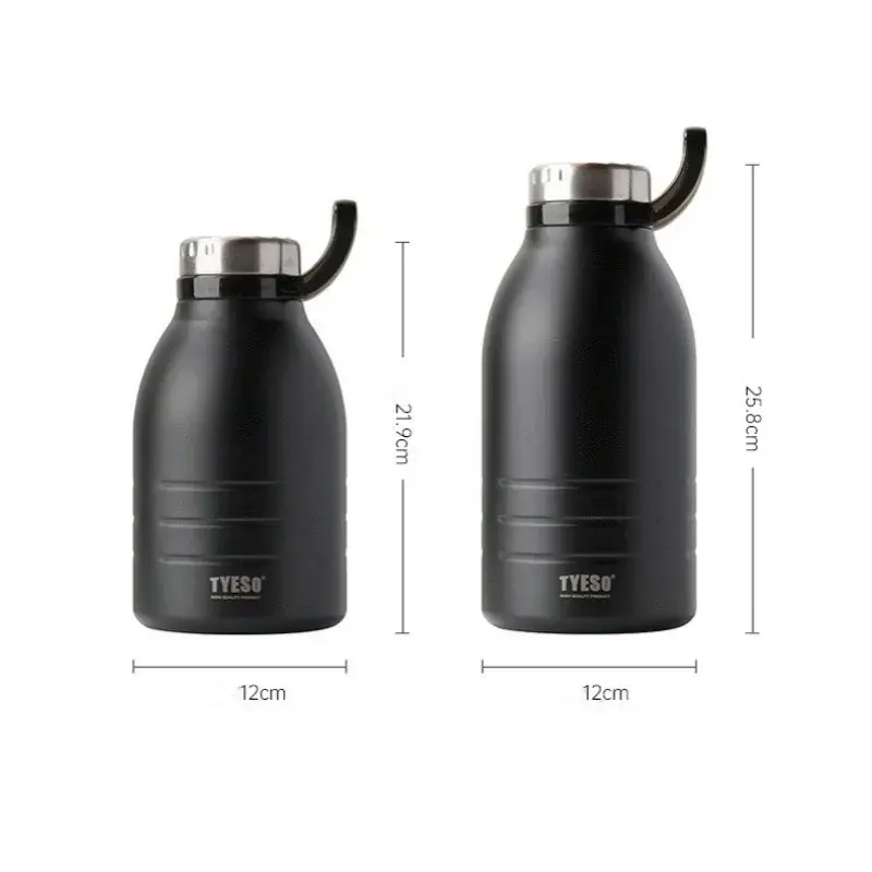 Stainless Steel Thermos Bottle Large Capacity Insulated Cup Vacuum Flask Portable Sports Water Bottle Hiking Fitness Drinkware