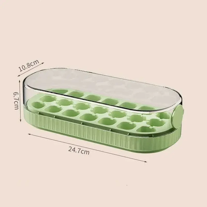 Ice Mold with Lid 18 Grid Food-grade Silicone Soft Bottom Ice Mould Ice Storage Container Ice-making Box Kitchen Accessories