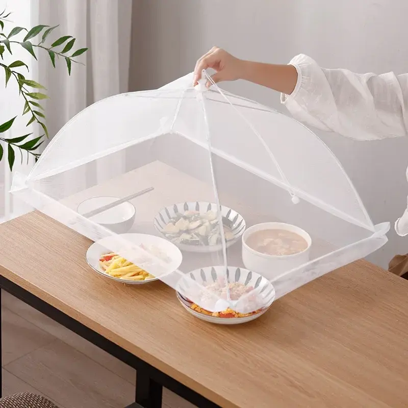 Folding Food Cover Outdoor and Indoor Mosquito Insect-proof Covers Picnic Vegetable Fruit Breathable Cover Home Kitchen Gadgets