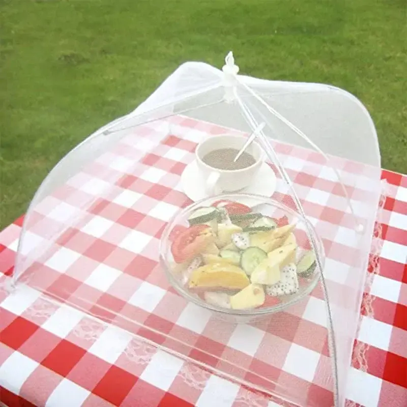Folding Food Cover Outdoor and Indoor Mosquito Insect-proof Covers Picnic Vegetable Fruit Breathable Cover Home Kitchen Gadgets