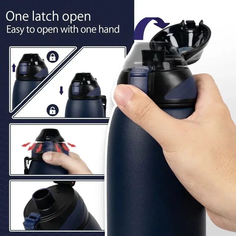 FEIJIAN Water Bottle Vacuum Sports Bottle Warm and Cold Drink Stainless Steel Large Capacity Vacuum Flask Portable Drinkware