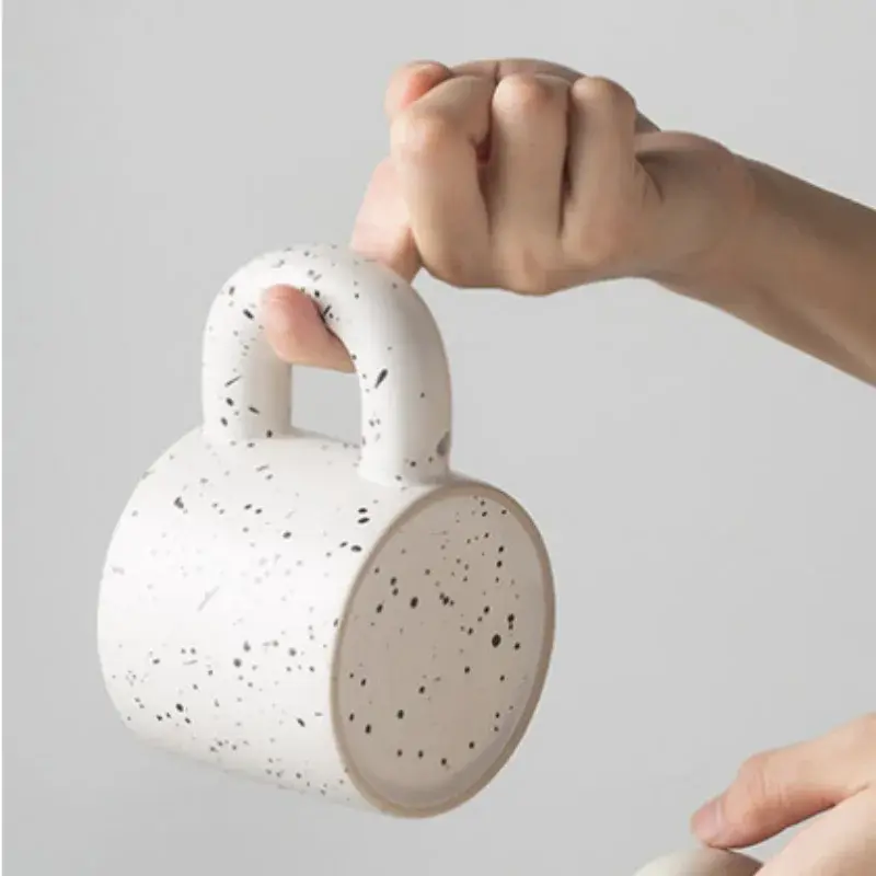 330ML Ceramic Mug Creative Nordic Handmade Cup Ring Handle Ceramic Mugs for Coffee Porcelain Mug Beer Cups Drinkware