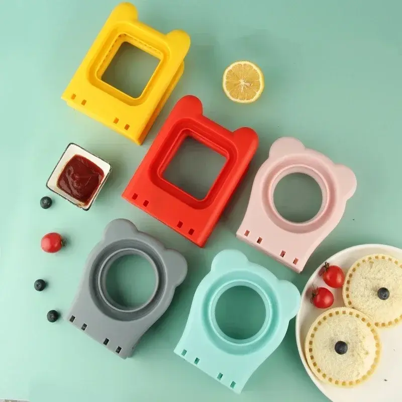 1Pcs Round Square Sandwich Cutter Cutting Die Handguard Stainless Steel Baking Tool Cake Biscuit Toast Sandwich Bread Mold