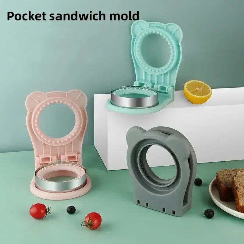 1Pcs Round Square Sandwich Cutter Cutting Die Handguard Stainless Steel Baking Tool Cake Biscuit Toast Sandwich Bread Mold