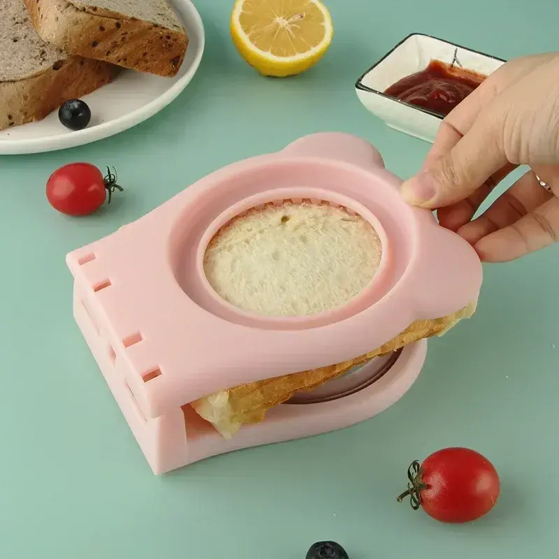 1Pcs Round Square Sandwich Cutter Cutting Die Handguard Stainless Steel Baking Tool Cake Biscuit Toast Sandwich Bread Mold
