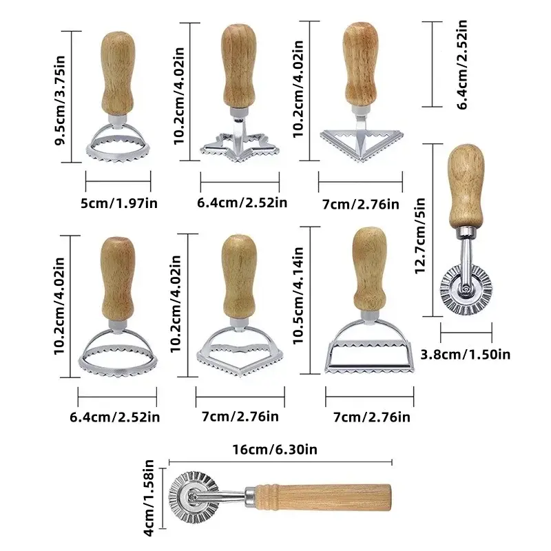 Baking Cookie Cutter Biscuit Maker Mold Pizza Cutting Wheel Tools MouldsAluminium Alloy Ravioli Pasta Tools Square Cutters