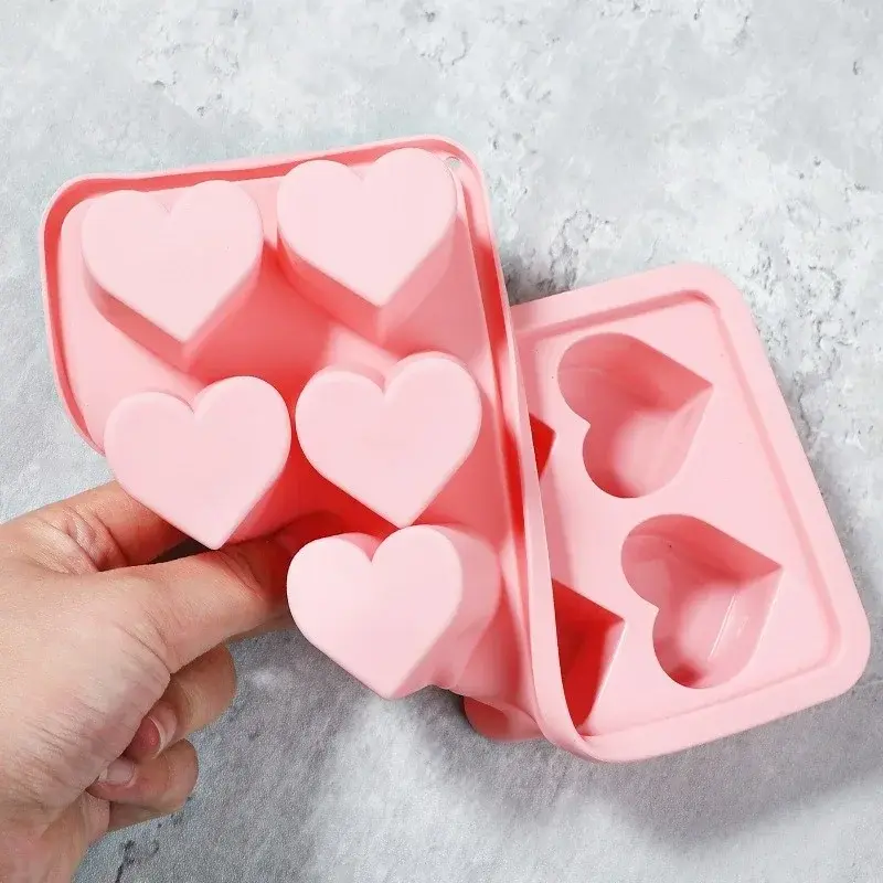 Ice Mold Heart-shaped Ice Block Mould Multifunctional DIY Pudding Candy Chocolate Soap Molds Kitchen Accessaries Party Supplies