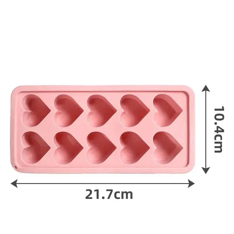 Ice Mold Heart-shaped Ice Block Mould Multifunctional DIY Pudding Candy Chocolate Soap Molds Kitchen Accessaries Party Supplies