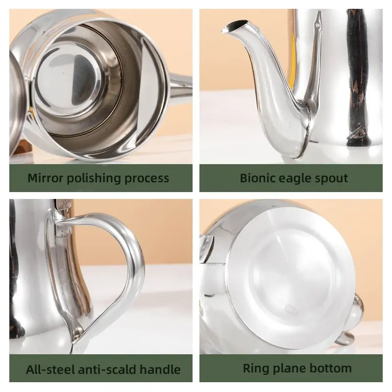 Stainless Steel Oil Pot Oil Storage Tank Multi-use Flask Household Oil Bottle with Leak Mesh Kitchen Thickened Sauce Vinegar Pot