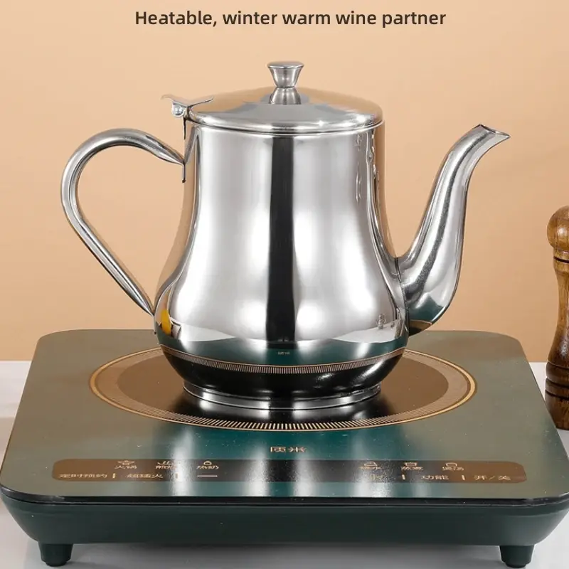 Stainless Steel Oil Pot Oil Storage Tank Multi-use Flask Household Oil Bottle with Leak Mesh Kitchen Thickened Sauce Vinegar Pot