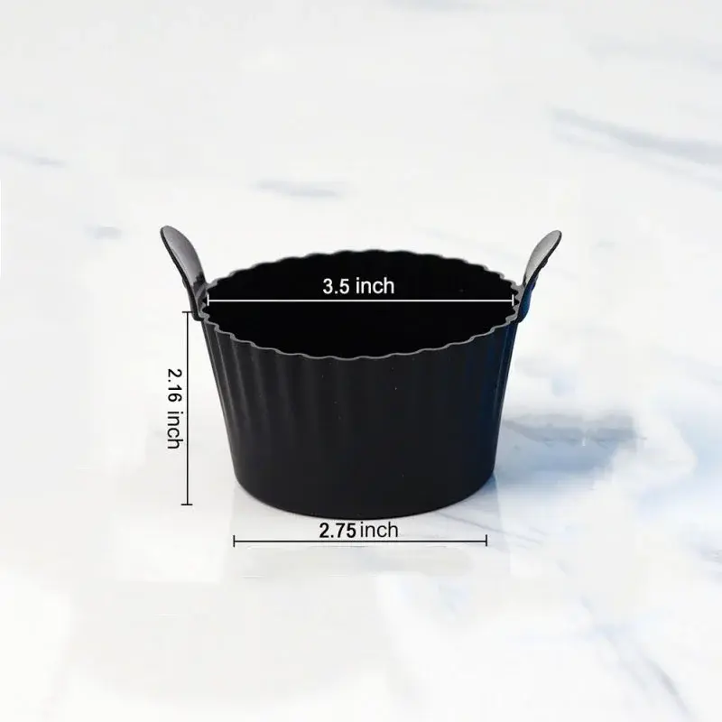 Silicone Basket Muffin Cup Mold Air fryer Oven Baking Tray Pizza Fried Chicken Basket Silicone Molds for Airfryer Microwave Oven