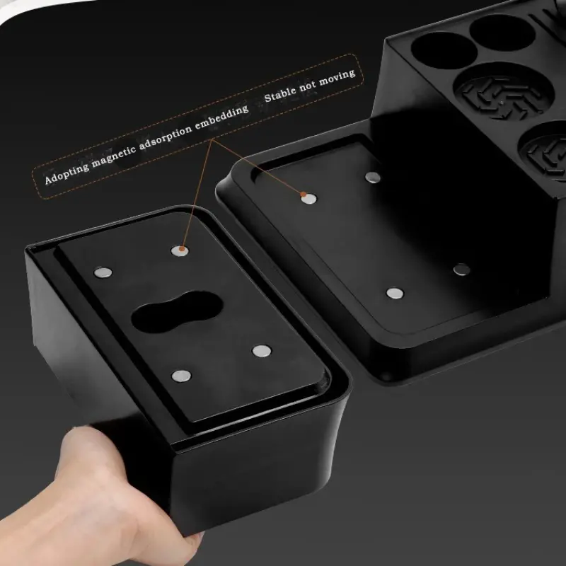 Italian Coffee Powder Holder Storage Rack Filling Press Holder ABS Multifunctional Handle Coffee Crumb Box Powder Press Device