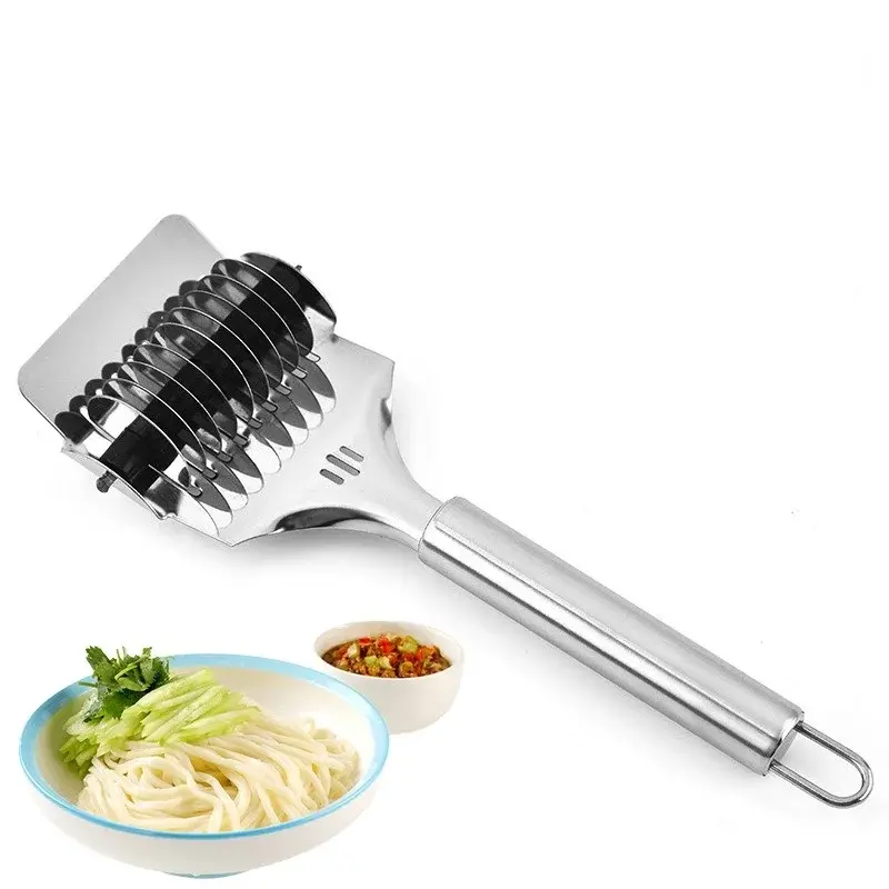 1Pcs Stainless Steel Manual Spaghett Cutter Pasta Machine Dough Noodles Maker Ginger Garlic Roll Crusher Kitchen Cooking Gadgets