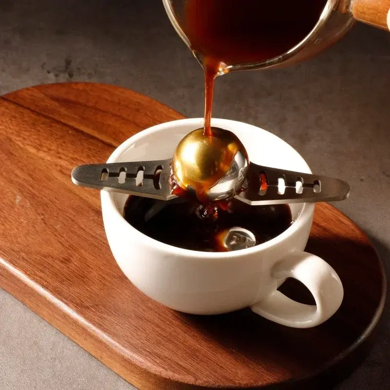Coffee Frozen Ball for Espresso Coffee Reusable Stainless Steel Ice Balls Coffee Cooling Flavor Enhancer Coffee Tool Kitchen