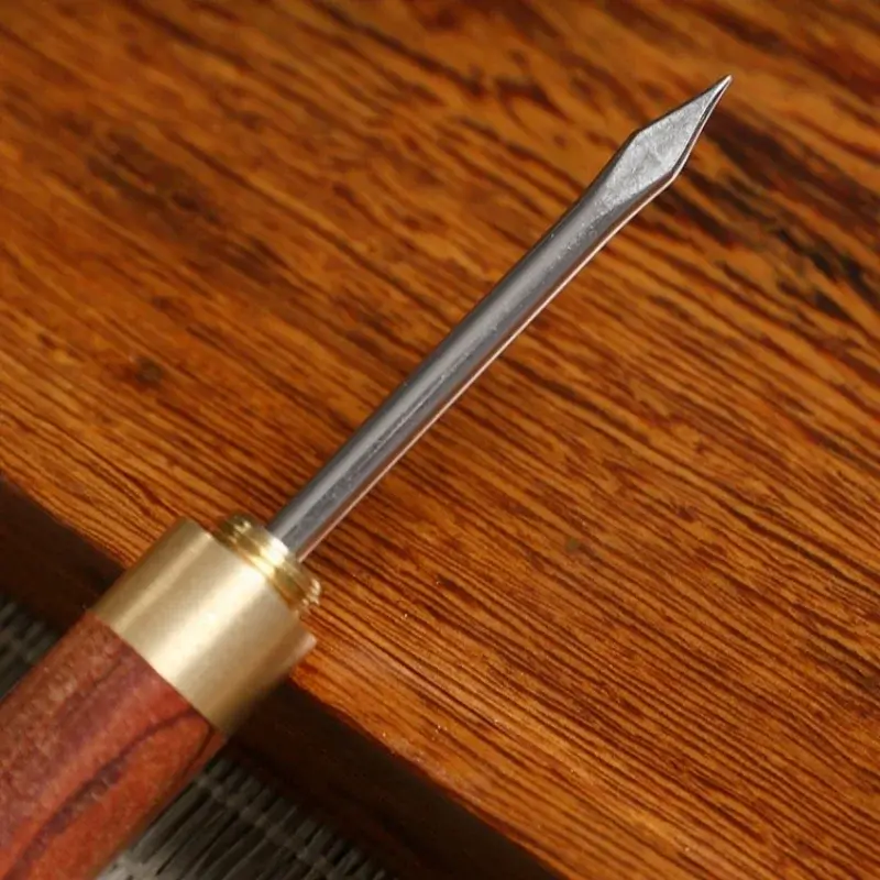 1pcs Sandalwood Tea Needle Handmade Rosewood Tea Set Accessories Stainless Steel Needle Tea Set Small Ebony