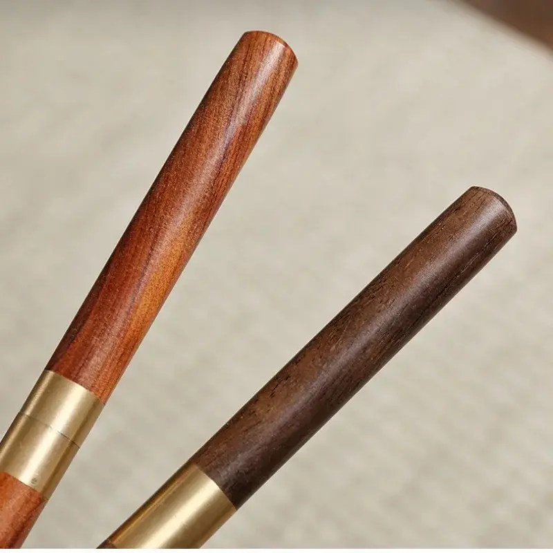 1pcs Sandalwood Tea Needle Handmade Rosewood Tea Set Accessories Stainless Steel Needle Tea Set Small Ebony