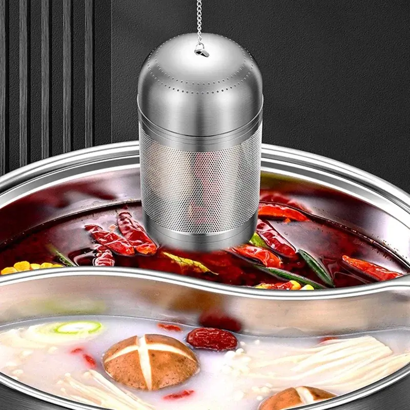 1/2Pcs Seasoning Strainer Ball Stainless Steel Tea Infuser Tea Leaves Spice Strainer Teapot Fine Mesh Teaware Kitchen Gadgets