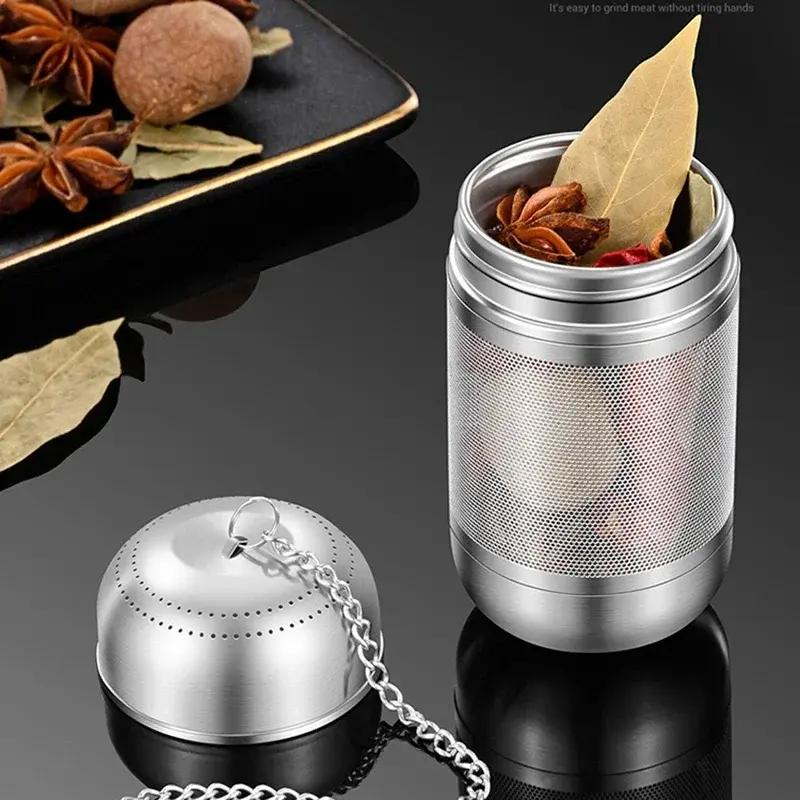 1/2Pcs Seasoning Strainer Ball Stainless Steel Tea Infuser Tea Leaves Spice Strainer Teapot Fine Mesh Teaware Kitchen Gadgets
