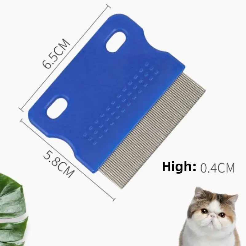 Pet Comb Removes Mucus Crust Small Lice Flea Combs Dogs Cleaning Tool Cat Grooming Tools Non-slip Beauty Brush Pet Accessories