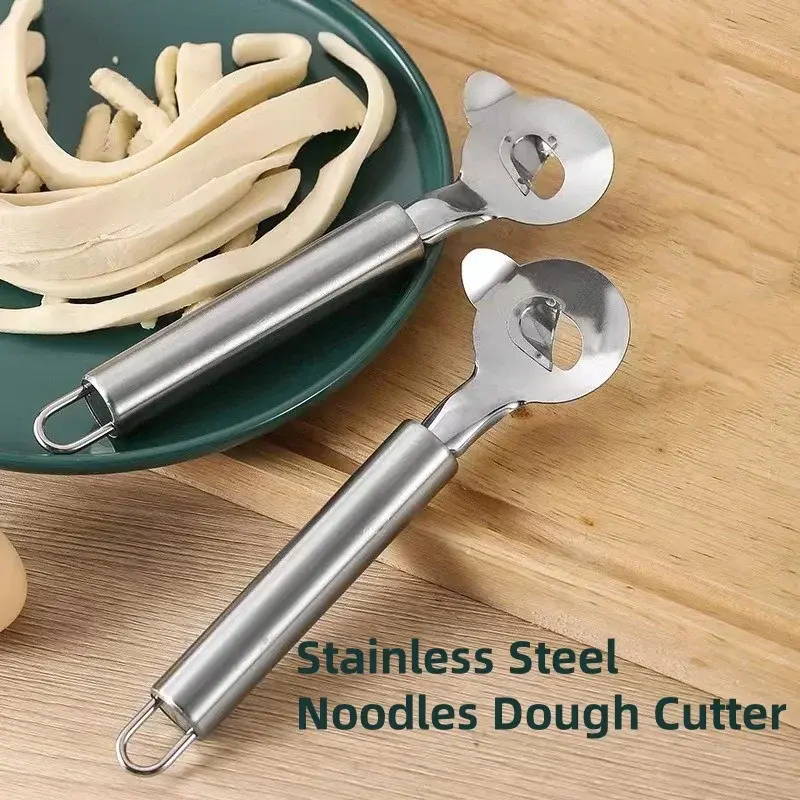 1/3/6Pcs Stainless Steel Noodles Dough Cutter Manual Sliced Noodle Knife Pasta Cooking Tools Restaurant Household Noodle Tools
