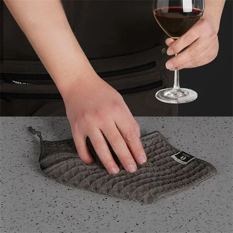Waffle Towel Coffee Machine Cleaning Towel Kitchen Home Multifunction Super Absorbent Microfiber Towels Coffee Machine Supplies